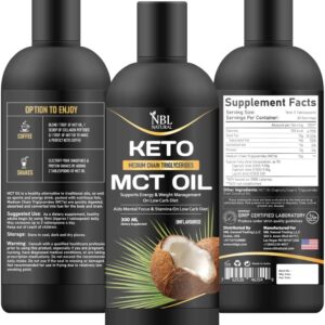 Organic MCT Oil from Coconut, Keto Fuel for The Brain and Body, 300ml