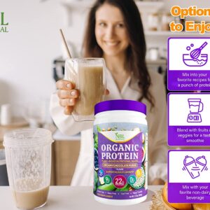Plant Based Organic Protein Creamy Chocolate Fudge Powder - Image 3
