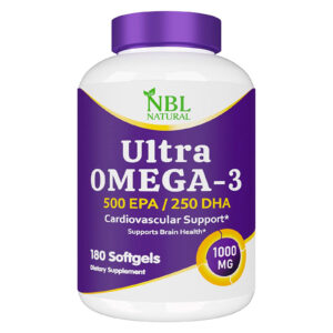 Ultra Omega 3 Fish Oil 1000mg 500 EPA 250 DHA, Cardiovascular Support