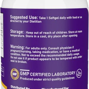 NBL Natural Fish Oil Super Omega 3 1000mg 360 EPA 240 DHA, Cardiovascular Support, 100 Softgels - Image 3