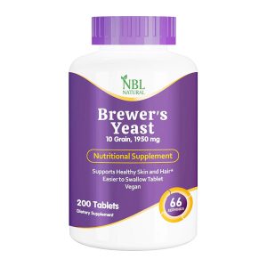NBL Natural Brewer's Yeast 650 mg, 200 Tablets
