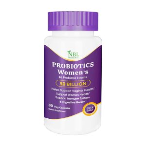 NBL Natural Once Daily Probiotics for Women & Prebiotics, 50 Billion CFU for Women’s Daily Digestive Vaginal & Immune Health, 16 Probiotic Strains, 30 Capsules