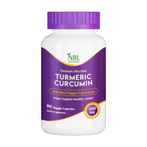 NBL Natural Turmeric Curcumin 1500mg Highest Potency Available, Premium Joint & Healthy Inflammatory Support with 95% Standardized Curcuminoids, with Black Pepper, 90 Veggie Capsules